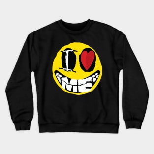 Obnoxious I Love Me Face Yellow Crewneck Sweatshirt